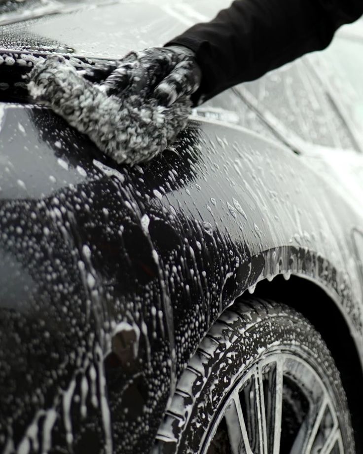 Car wash in action